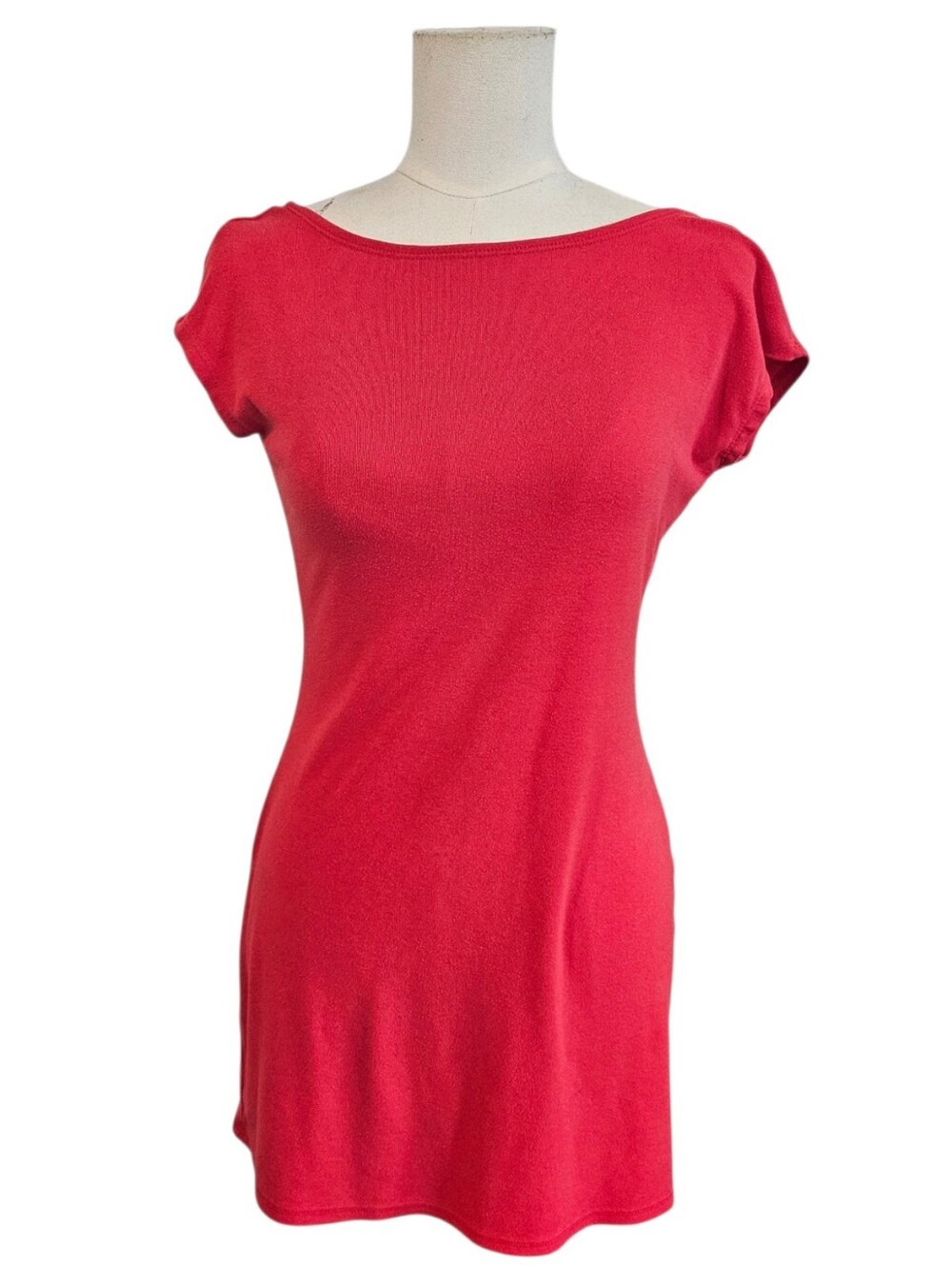 Free People Beach Mini Red Dress Open Back Size S